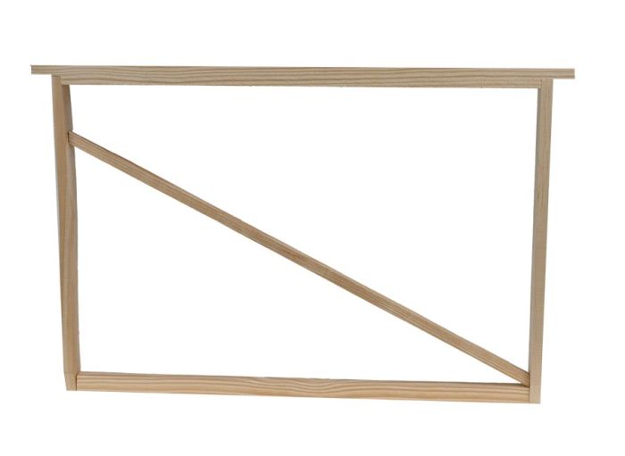 Cadre à jambage Dadant corps droit en bois | Naturapi