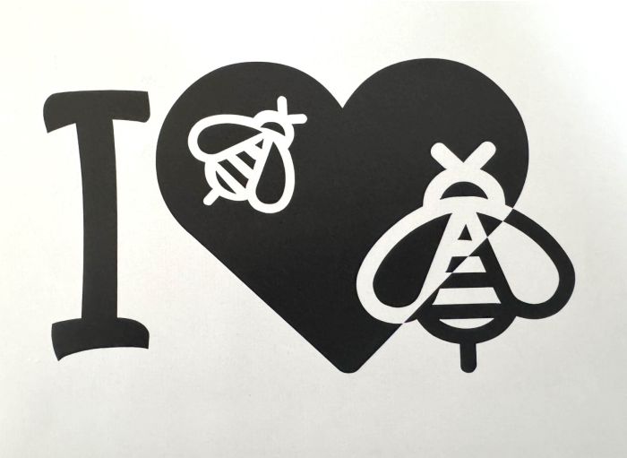 autocollant j'aime les abeilles