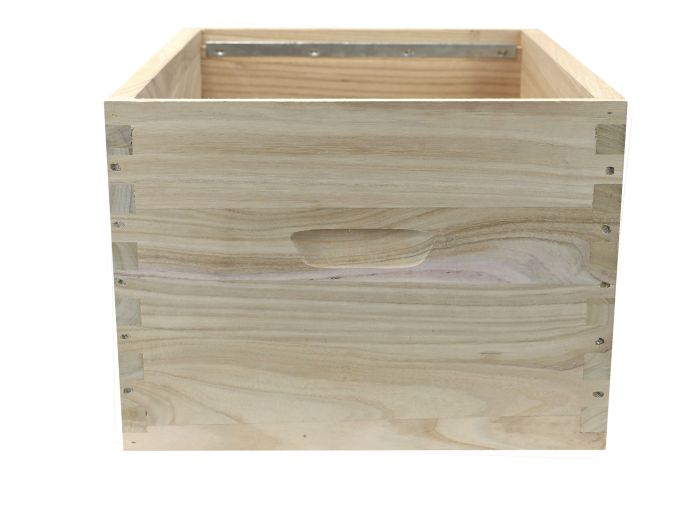 Corps de ruche Dadant 10 en paulownia à bandes lisses pour cadres hoffmann