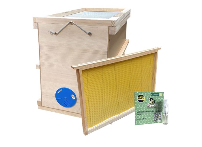 Pack Ruchette piège avec attire-essaim et cadre ciré | Naturapi