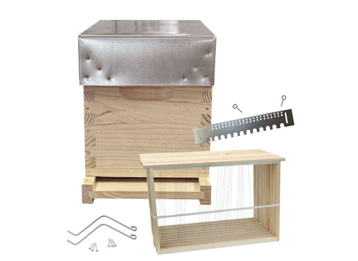 Ruchette Dadant 6 naturapi en pin maritime avec cadres et quincaillerie