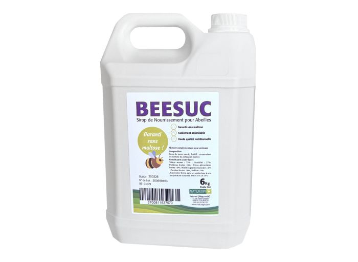 Sirop pour abeilles Beesuc sans maltose en bidon de 6kg - Alimentation Abeilles 