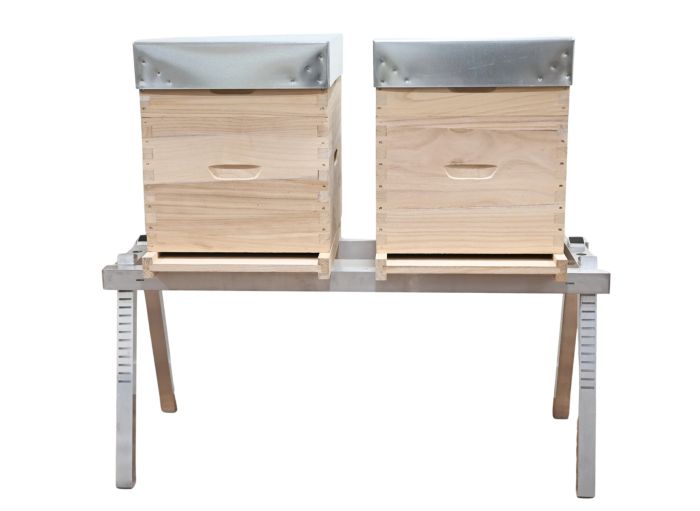 support de ruche en alu pour 2 ruches dadant ou langstroth