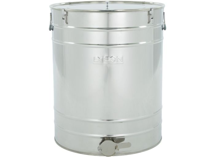 Maturateur inox Lyson Classic 200 litres ou 280kg de miel, avec poignées