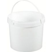 Seau blanc plastique 5L inviolable 