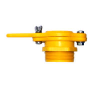 Robinet clapet plastique 40/49 jaune