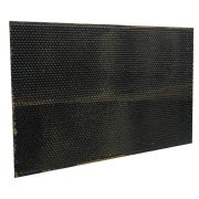 Feuille alvéolée noire en plastique, pré-cirée, au format corps Dadant, la feuille