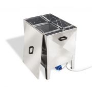 Chaudière à cire électrique, en inox, rectangulaire, pour 30 cadres