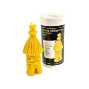 Moule silicone pour bougie "Ruche en chaume"