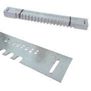 VIDE -RUCHER Lot de 25 Entrées métalliques à arcades 378*45*0,8mm - spécificité :  PLATES, SANS RETOUR