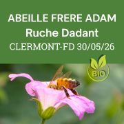 Essaim Dadant BIO de l'année Frère Adam - Clermont-Fd, Samedi 30 Mai 2026 - COMPLET