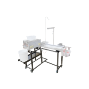 Support inox en "L" pour trieur à pollen et stand de tri