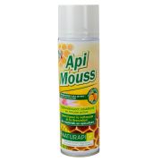 Nettoyant API'MOUSSE (nettoie goudron d'enfumoir, propolis, cire...), l'aérosol de 500ml