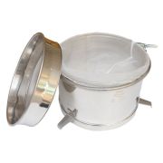 Tamis inox avec toile filtrante, support inox à crochets, diamètres de 320 à 400mm (matus 50 et 100kg)