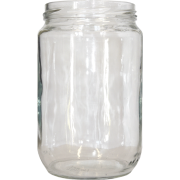 Pot en verre droit 750ml, TO82, LE PACK DE 12