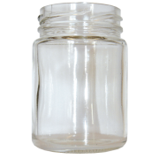 Pot en verre droit 106ml TO48, LE PACK DE 20