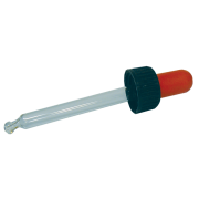 Bouchon compte-goutte pour flacon ambré 30ml TO18mm, LE SACHET DE 10