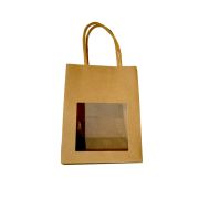 Mini sac kraft avec fenêtre, l'unité