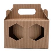 Présentoir en carton ondulé HAVANA pour 2 pots de 228ml