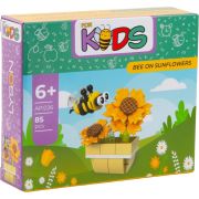 Jeu de construction en blocs MINI ABEILLE SUR TOURNESOL, 85 pièces