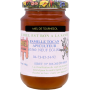 Miel de Tournesol du Puy de Dôme, le pot 500g