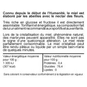 Contre-Étiquette informative " le miel",  le rouleau de 100