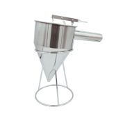 Entonnoir à piston pour la fabrication de bougies en cire d'abeille