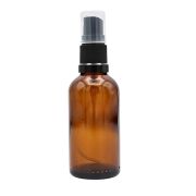 Flacon ambré 50ml avec bouchon spray, l'unité