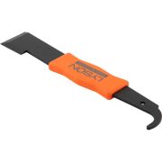 Lève cadres LYSON à crochet "Lisse" galvanisé peint en noir avec poignée orange 