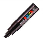 Marqueur POSCA PC8K pointe large biseautée - NOIR