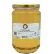Miel d'Acacia bio d'Auvergne de Souvenirs de nos Abeilles, le pot de 1kg