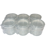 PACK de 6 bocaux en verre type "Le Parfait" 200ml avec joint