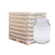 Palette de pot verre 390ml Alvéoles TO70, la palette de 2030 pots