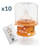LOT De 10 Pièges à frelons asiatiques + 10 doses d'attractif GOOD4BEES V2