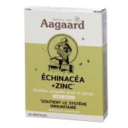 Pastilles Propolentum Echinacéa + Zinc AAGAARD, la boite de 24 pastilles