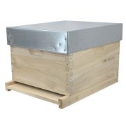 Ruche Dadant 10 en paulownia avec aimants pour entrée métallique