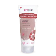 Shampoing TRAITANT propolis, miel, argile et cade BIO Propolia, le flacon pompe de 500ml