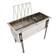 Bac à désoperculer inox LYSON  1mètre