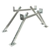 Pieds métalliques pour fabrication de support de ruche, la paire