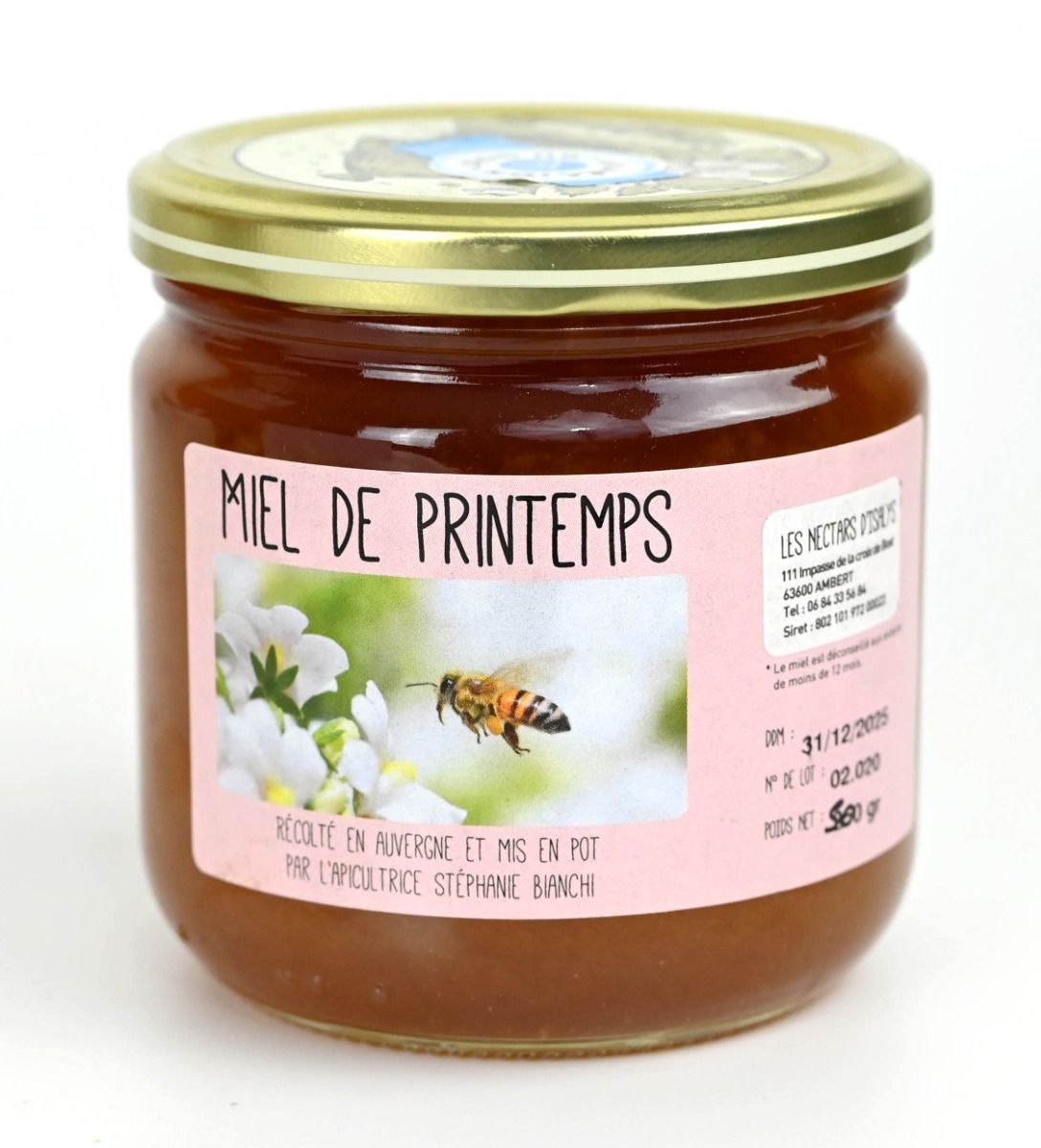 Pollen des fleurs de montagne d' Auvergne, le pot de 100g - Pollen et Gelée  Royale - Naturapi : Tout pour l'apiculteur