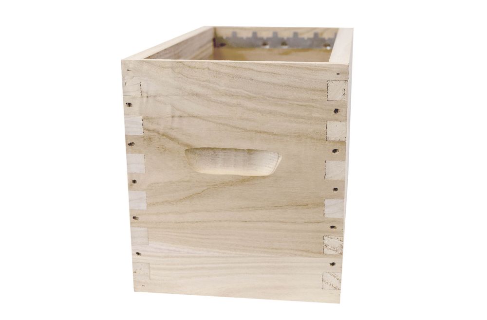 Ruchette en paulownia Dadant 6 avec plancher plastique Nicot - Naturapi