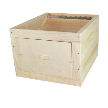 Corps Dadant 10 Visio (1 vitre plexi) en épicéa pour 10 cadres