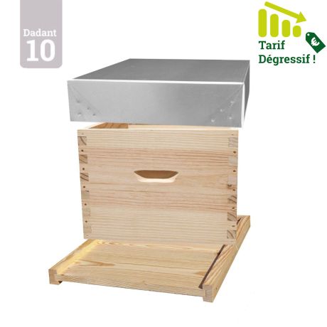Ruche Dadant 10 NATURAPI "Basis" en pin maritime 11C65