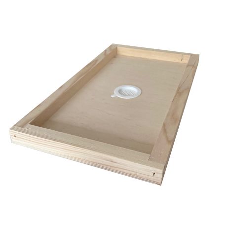Couvre cadres Dadant 6 BEENATURE (contre-plaqué 6mm), percé avec bouchon plastique aéré 500*280*32mm 