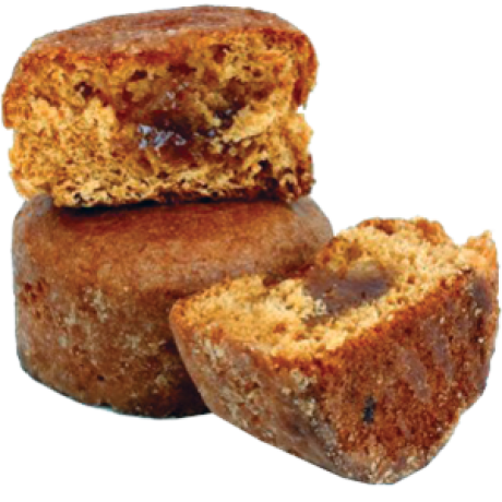 Nonnettes au miel fourrées myrtille, LE SACHET DE 6 NONNETTES