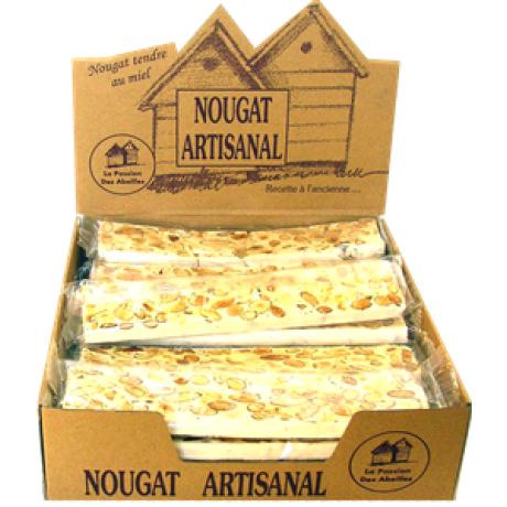 Nougat blanc artisanal, LA BARRE (80g)