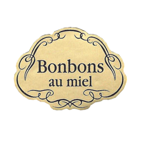 Etiquette "bonbons au miel" , LE ROULEAU DE 1000