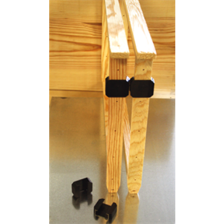 Espacement Hoffmann plastique noir 24/10mm, l'unité Espacement Hoffmann plastique noir 24/10mm, l'unité