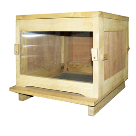 Ruche Dadant en chêne 10 vitrée sur 4 faces