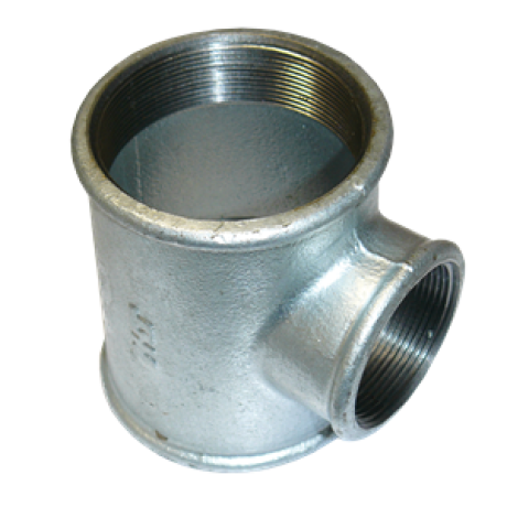 Raccord Té réduit galvanisé